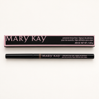 Mary Kay Precision Brow Liner pencil and pink retail box on a warm white background