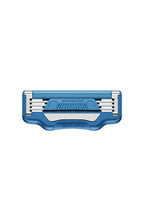 Gillette SkinGuard razor blade cartridge close-up hero shot showing SkinGuard bridge detail