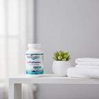 NutriCology L-Methionine on wellness shelf with succulent plant and white towel – More4less Outlet