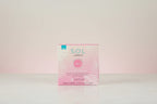 SOL by Jergens tanning towelette packaging on neutral pastel studio tabletop backdrop