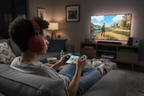 Turtle Beach Recon 70 red headset worn during casual couch gaming session with Nintendo Switch or Xbox — More4less Outlet