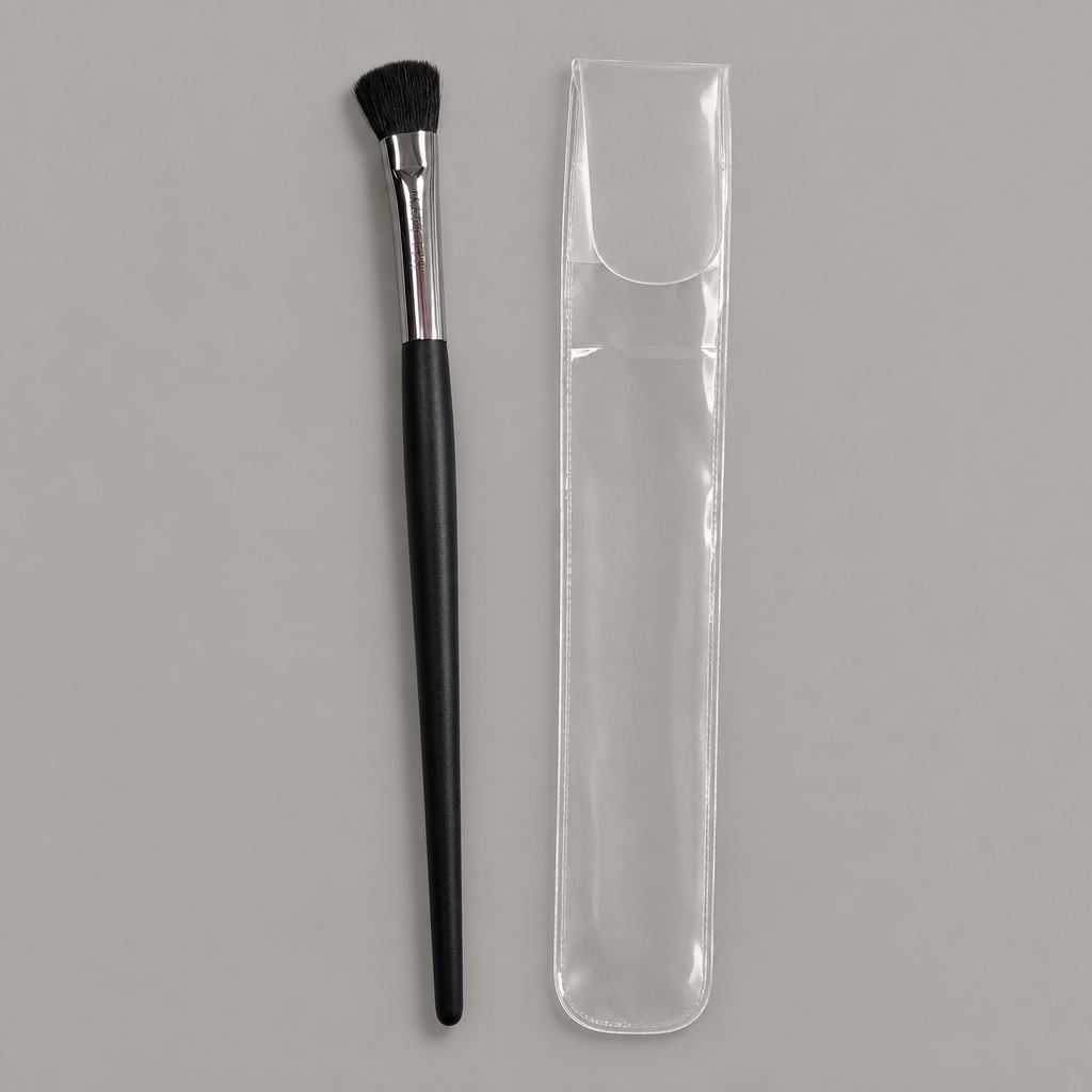 AI image of Mary Kay eye color brush and clear sleeve side by side