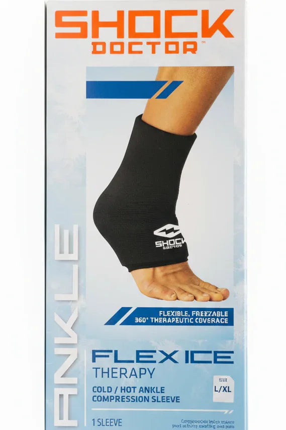 Shock Doctor Flex Ice Ankle Compression Sleeve (S/M, L/XL)