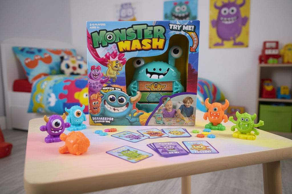 Goliath Monster Mash Kids Action Game - New & Factory Sealed - Fast-Paced Monster Matching Fun - More4less Outlet Verified