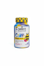 Zarbee's Children's Calm gummies bottle bright white studio product shot packaging details