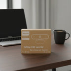 Philips 2000 Series 1080p FHD Webcam SPL6208 on home office desk with laptop