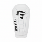 Close-up detail of G-Form Pro-S Vento Shin Guards Large white SmartFlex geometric panel pattern on white background