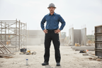 Dickies Flex Regular Fit Straight Leg Cargo Pant black 40x32 worn by male worker on job site with work boots – More4less Outlet