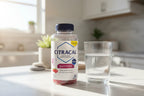 Citracal Calcium D3 Gummies bottle on kitchen wellness station marble countertop morning light