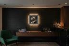 Simplee Adesso Let's Party LED light box wall mounted in game room lifestyle