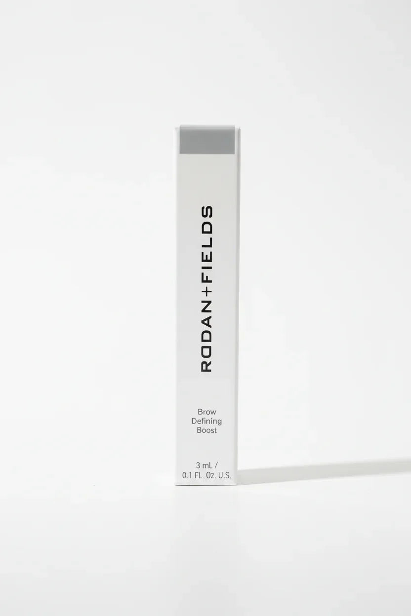 Rodan + Fields Brow Defining Boost Light on clean bright studio-lit white surface