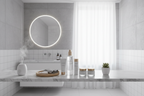 ZO Medical Balatone Calming Toner in minimalist home spa bathroom wellness setup