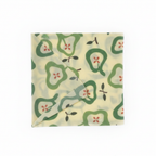 SuperBee Sandwich Wax Wrap 33x33cm flat on white background showing organic cotton fabric texture and beeswax coating