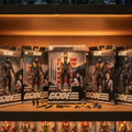 G.I. Joe Classified Series Akiko figure in original box displayed on a collector shelf among other G.I. Joe Classified Series figures — More4less Outlet
