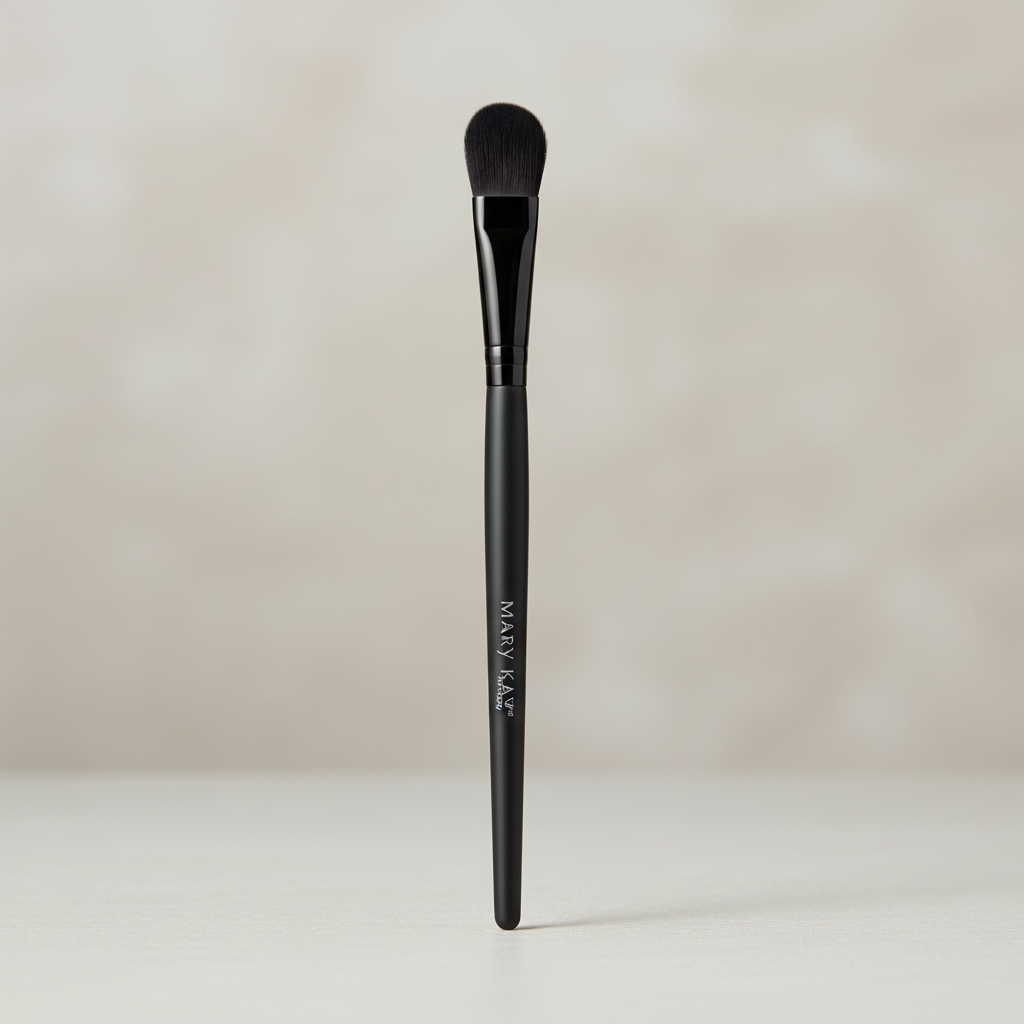 Mary Kay Eye Crease Brush upright against a neutral background