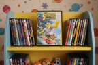 The SpongeBob Movie Sponge Out of Water DVD on kids movie shelf with animated family DVD collection – More4less Outlet