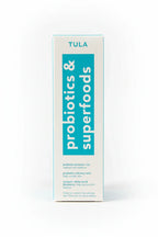TULA Cult Classic Purifying Face Cleanser close-up hero shot teal box