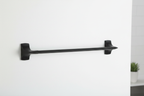 Pfister Rhen 18-inch matte black towel bar concealed mount hardware installation detail — More4less Outlet