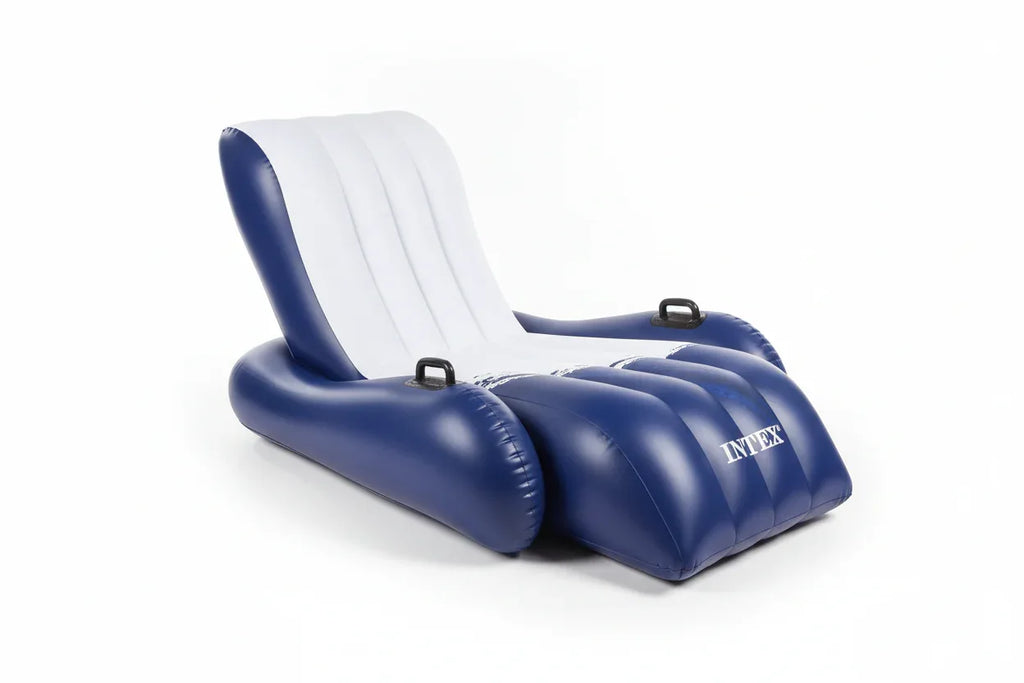 Intex Floating Recliner Lounge fully inflated clean white studio background product only