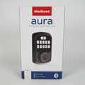 Kwikset Aura Bluetooth keypad smart lock in Venetian Bronze in its original retail box
