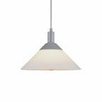 Globe Electric Baldwin matte grey pendant light clean white studio background