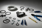 Appliance parts kit including GE door latch assembly for home maintenance tasks