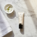 Mary Kay TimeWise white pump tube eye cream white marble vanity soft towel white flowers warm morning light premium luxury anti-aging lifestyle - More4less Outlet