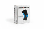 Shock Doctor Flex Ice knee thigh compression sleeve retail box on white studio background