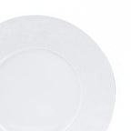 Bernardaud Organza saucer close-up showing woven fabric texture relief pattern