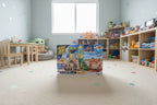 Star Wars Young Jedi Adventures Tenoo Jedi Temple playset box in organized child's bedroom toy area