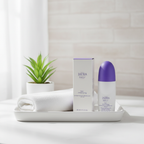 JAFRA Daily Antiperspirant Roll-On on vanity tray with botanical plant – More4less Outlet