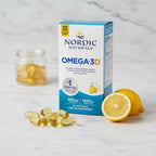 Professional wellness brand imagery focusing on dietary health supplement standards and nutritional clarity on white marble