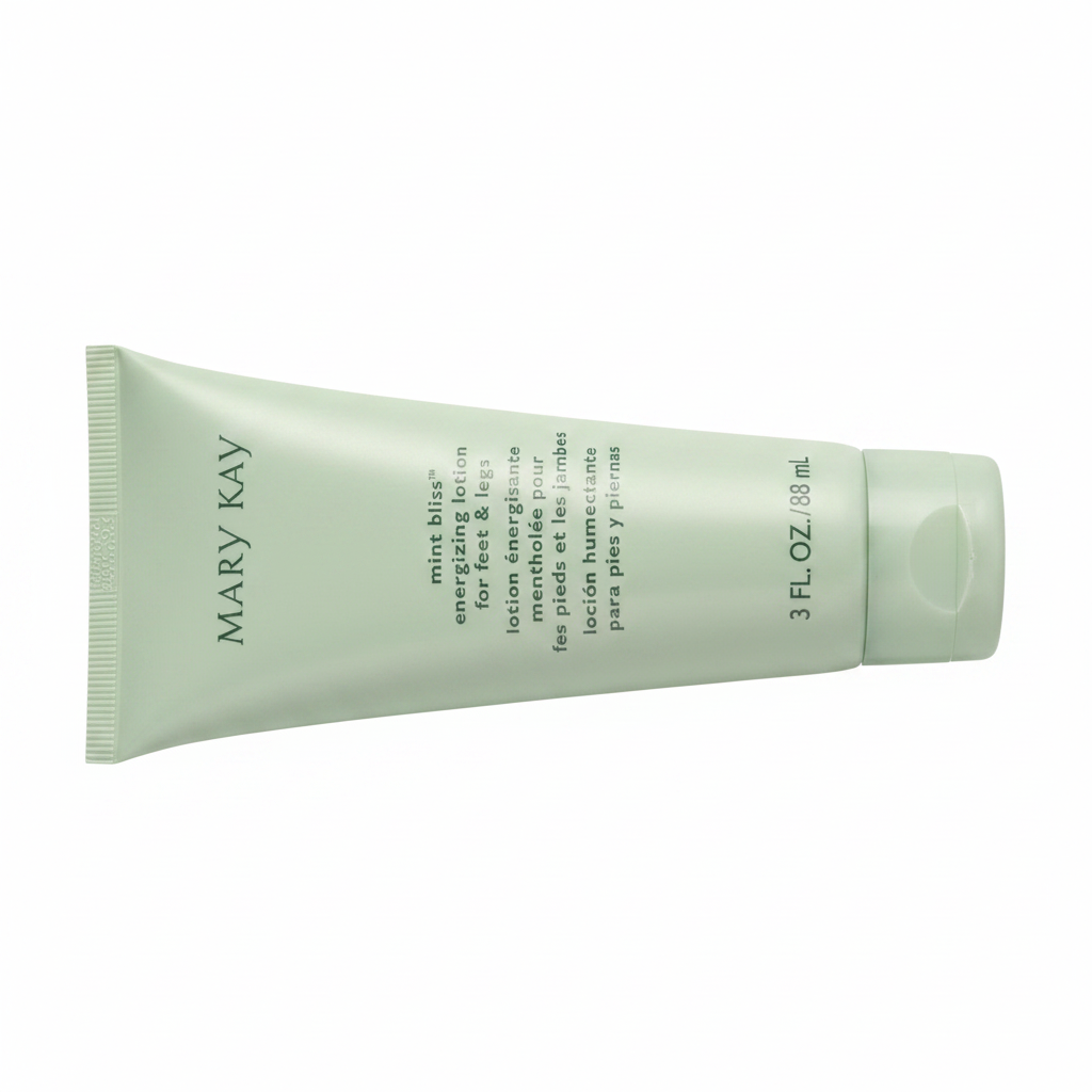 Close-up of Mary Kay Mint Bliss tube label showing 3 fl oz branding
