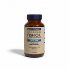 AI-generated contextual image of Wiley's Finest Peak EPA Wild Alaskan Fish Oil 60 Softgels on a white background