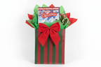 A Classic Christmas DVD as holiday gift in festive red green gift bag with bow and candy canes – More4less Outlet