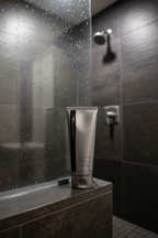 Mary Kay True Original Hair and Body Wash 6.5 fl oz on modern walk-in shower ledge with dark tile – More4less Outlet