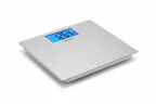 Taylor Digital Bath Scale close up of large blue backlit LCD display showing weight measurement