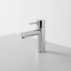 American Standard Serin chrome faucet minimalist studio table shot highlighting chrome finish lifestyle image