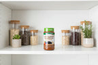 Nature's Truth Lion's Mane Gummies jar on bright minimalist wellness pantry shelf with plants