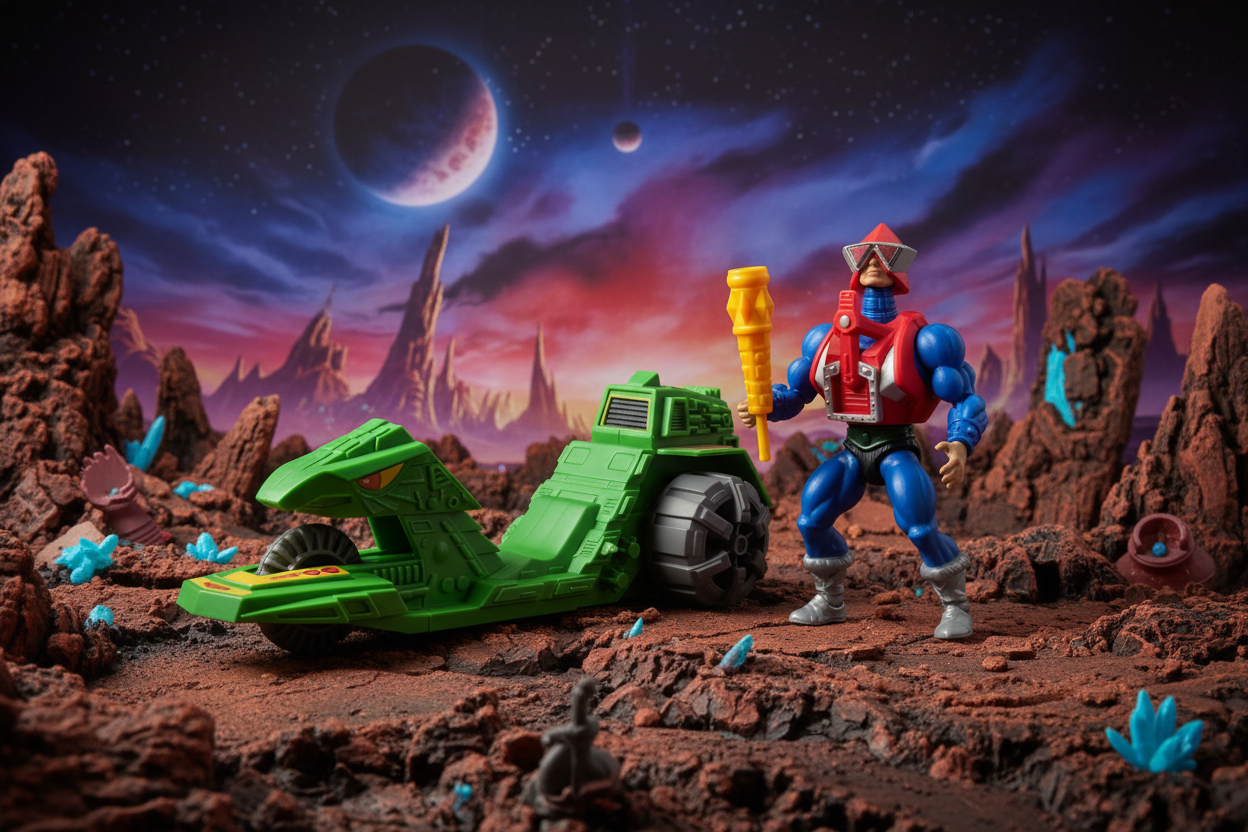 Masters of the Universe Origins Mekanek & Ground Ripper Vehicle Set by Mattel — new in box — More4less Outlet Burlington KY
