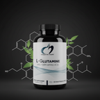 Designs for Health L-Glutamine dark charcoal editorial with botanical elements – More4less Outlet