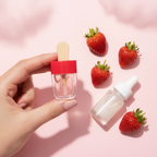 Spascriptions strawberry hyaluronic acid popsicle lip oil skincare routine artistic beauty shot — More4less Outlet