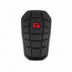 Close-up detail of G-Form Pro-S Blade Shin Guards SmartFlex segmented padding on white background