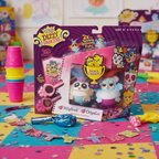 FurReal Friends Dizzy Dancers HillyHoot & ChipaLu 2-pack by Hasbro displayed on a colorful playroom surface with confetti and party props – More4less Outlet