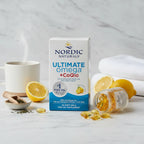 Professional clean wellness composition for daily health supplement brand product aesthetic on white marble
