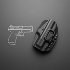 Blackhawk SERPA Sportster black polymer holster with paddle platform on dark gray surface product flatlay – More4less Outlet