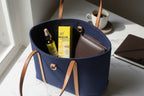 Bach Rescue Remedy 10ml Dropper in tote bag with leather wallet — portable everyday wellness essential