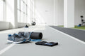 Active recovery fitness setup with Shock Doctor Flex Ice ankle compression sleeve