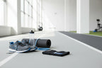 Active recovery fitness setup with Shock Doctor Flex Ice ankle compression sleeve