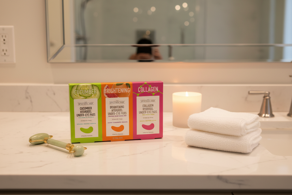 The Spathecary under-eye pad variety box modern spa bathroom counter self-care — More4less Outlet